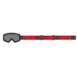 GOGLE IMX ENDURANCE FLIP BLACK MATT/ RED- SZYBA DARK SMOKE + CLEAR (2 SZYBY W ZESTAWIE)