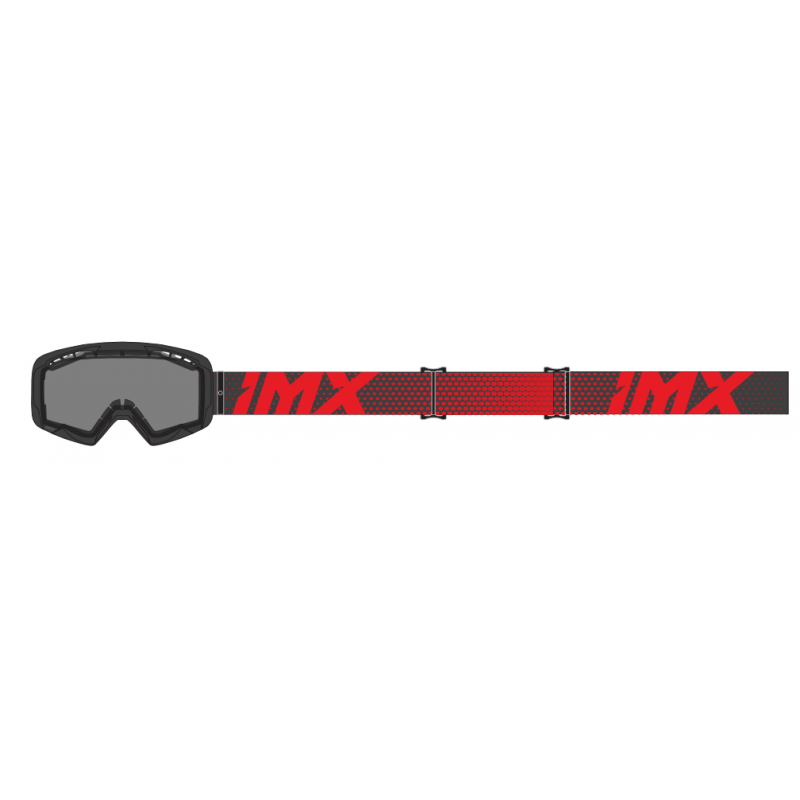 GOGLE IMX ENDURANCE FLIP BLACK MATT/ RED- SZYBA DARK SMOKE + CLEAR (2 SZYBY W ZESTAWIE)