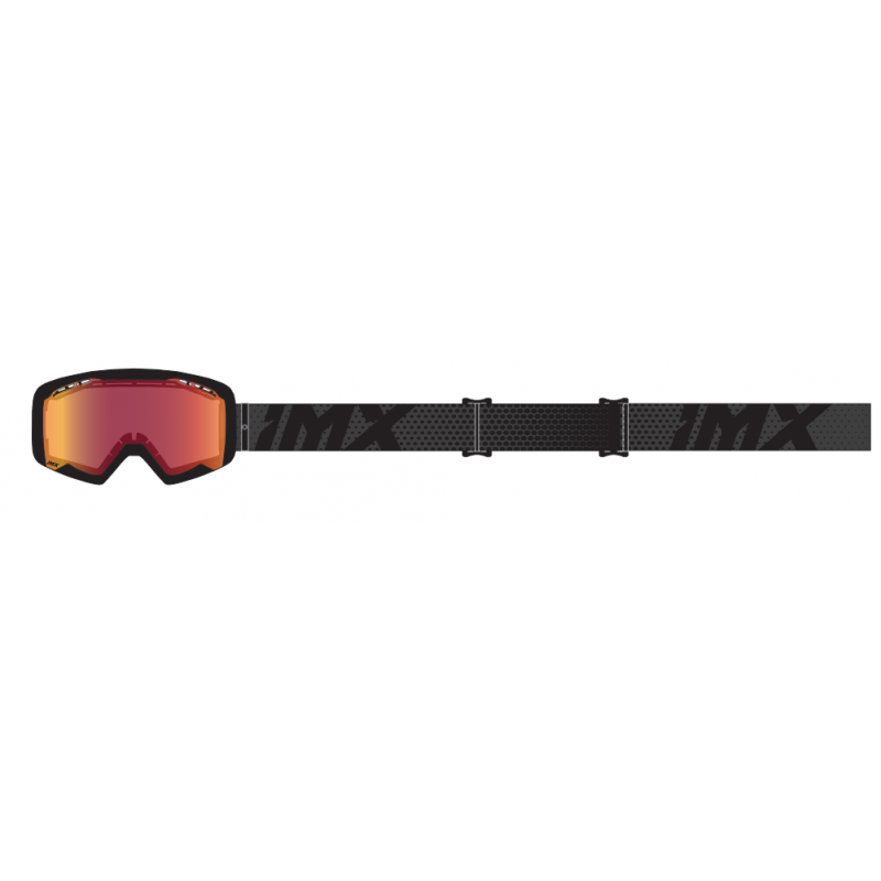 GOGLE IMX ENDURANCE FLIP BLACK MATT/ BLACK - SZYBA IRIDIUM GOLD + CLEAR (2 SZYBY W ZESTAWIE)