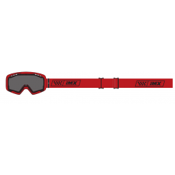 GOGLE IMX ENDURANCE RACE RED GLOSS/RED - SZYBA DARK SMOKE + CLEAR (2 SZYBY W ZESTAWIE)