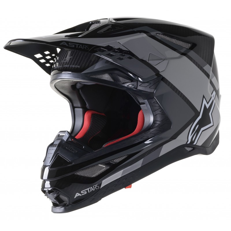 KASK ALPINESTARS SUPERTECH S-M10 CARBON BLACK/GREY GLOSSY