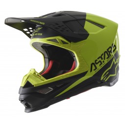 KASK ALPINESTARS SUPERTECH S-M8 ECHO BLACK/FLUO YELLOW/M&G