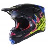 KASK ALPINESTARS SUPERTECH S-M8 ECHO BLACK/BLUE YELLOW PINK FL M&G
