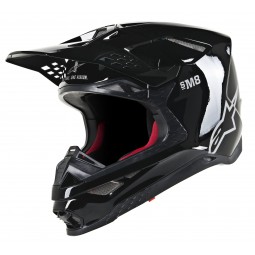 KASK ALPINESTARS SUPERTECH S-M8 SOLID BLACK GLOSSY