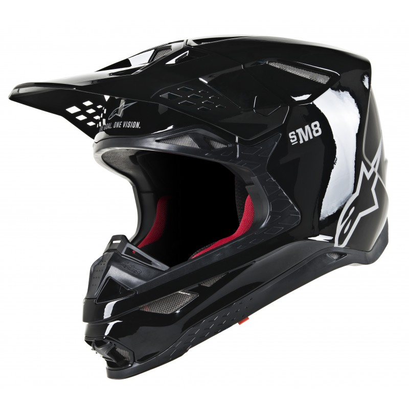 KASK ALPINESTARS SUPERTECH S-M8 SOLID BLACK GLOSSY