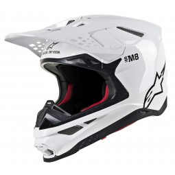 KASK ALPINESTARS SUPERTECH S-M8 SOLID WHITE GLOSSY