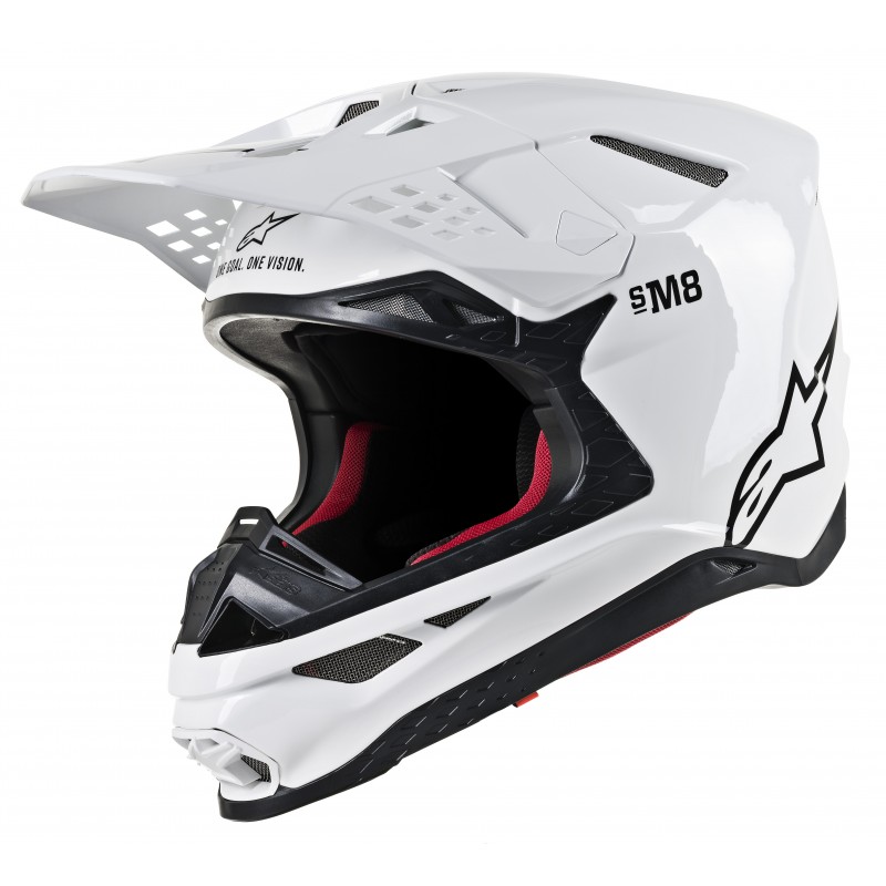 KASK ALPINESTARS SUPERTECH S-M8 SOLID WHITE GLOSSY