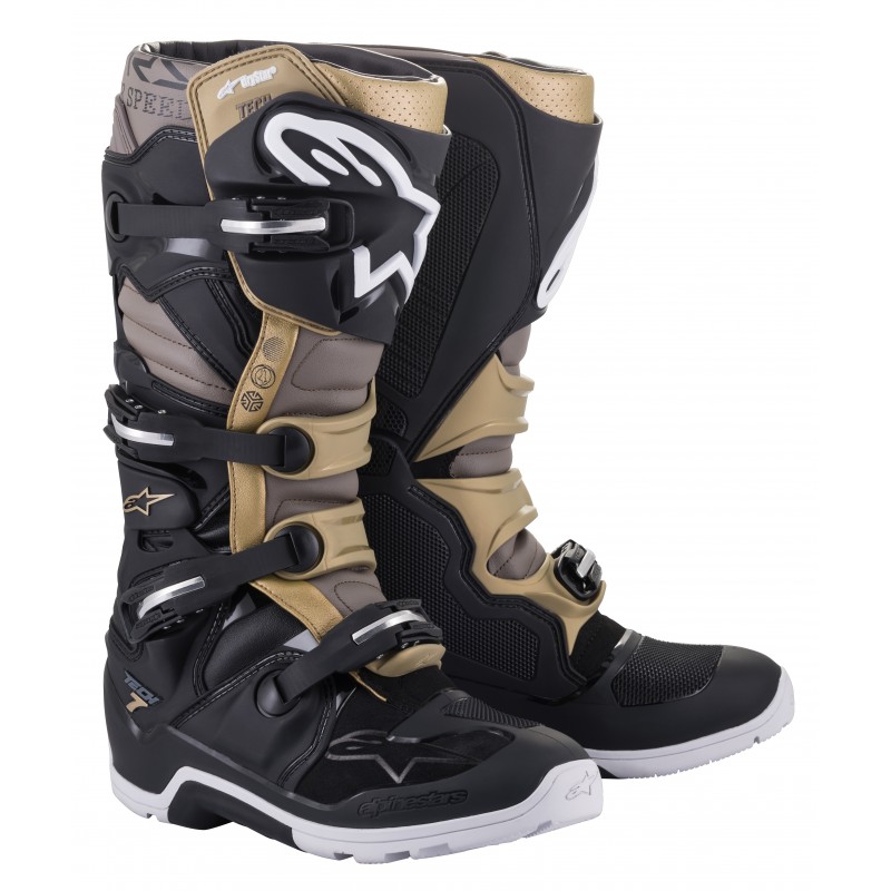 BUTY ALPINESTARS TECH 7 ENDURO DRYSTAR BLACK/GREY/GOLD