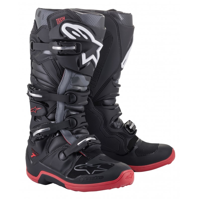 BUTY ALPINESTARS TECH 7 BLACK/COOL GREY/RED