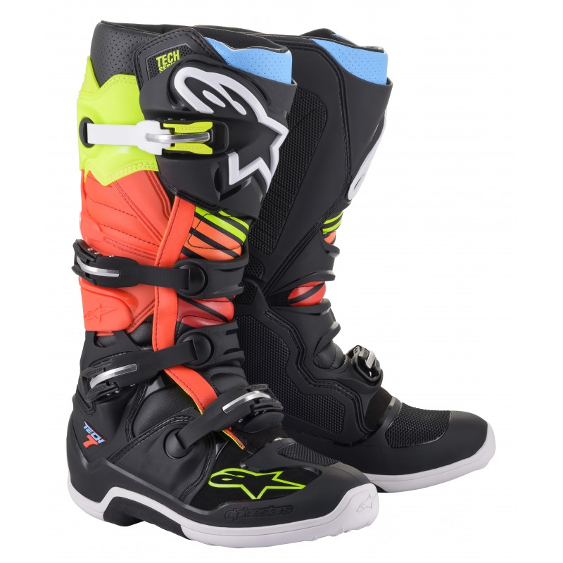 BUTY ALPINESTARS TECH 7 BLACK/FLUO/FLUO YELLOW/RED