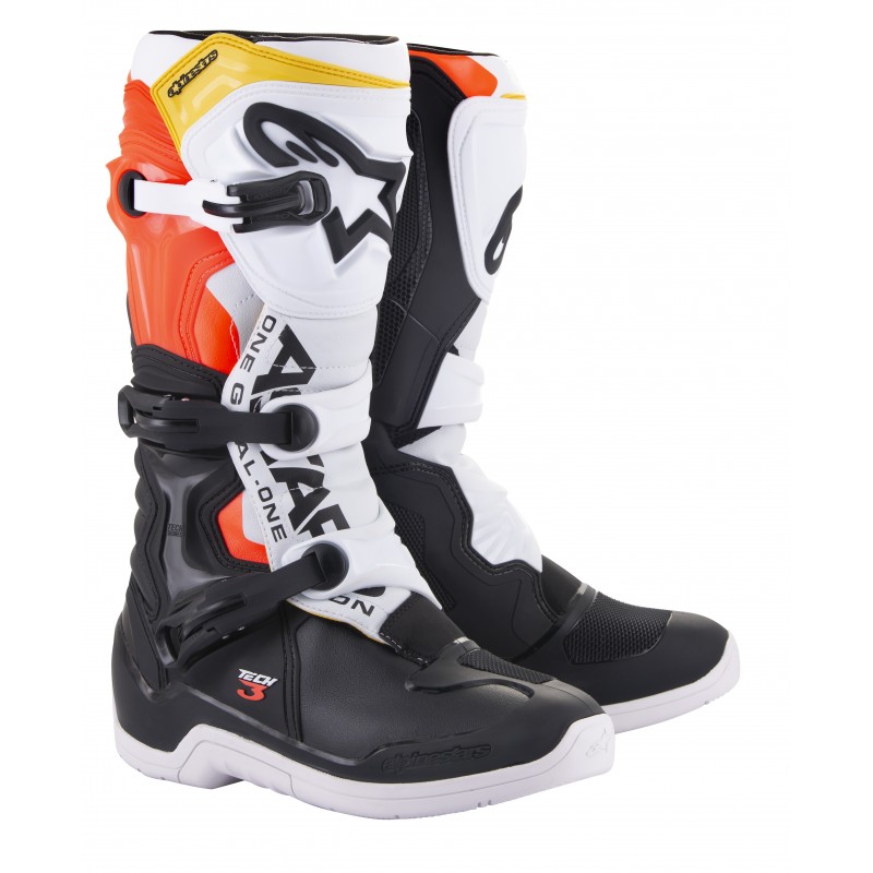 BUTY ALPINESTARS TECH 3 BLACK/WHITE/FLUO RED/YELLOW