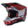 KASK ALPINESTARS S-M5 BEAM BLACK/GREY RED GLOSSY