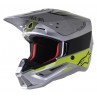 KASK ALPINESTARS S-M5 BOND SILVER YEL FL MIL GREEN GLOSSY