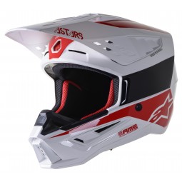KASK ALPINESTARS S-M5 BOND WHITE/RED GLOSSY