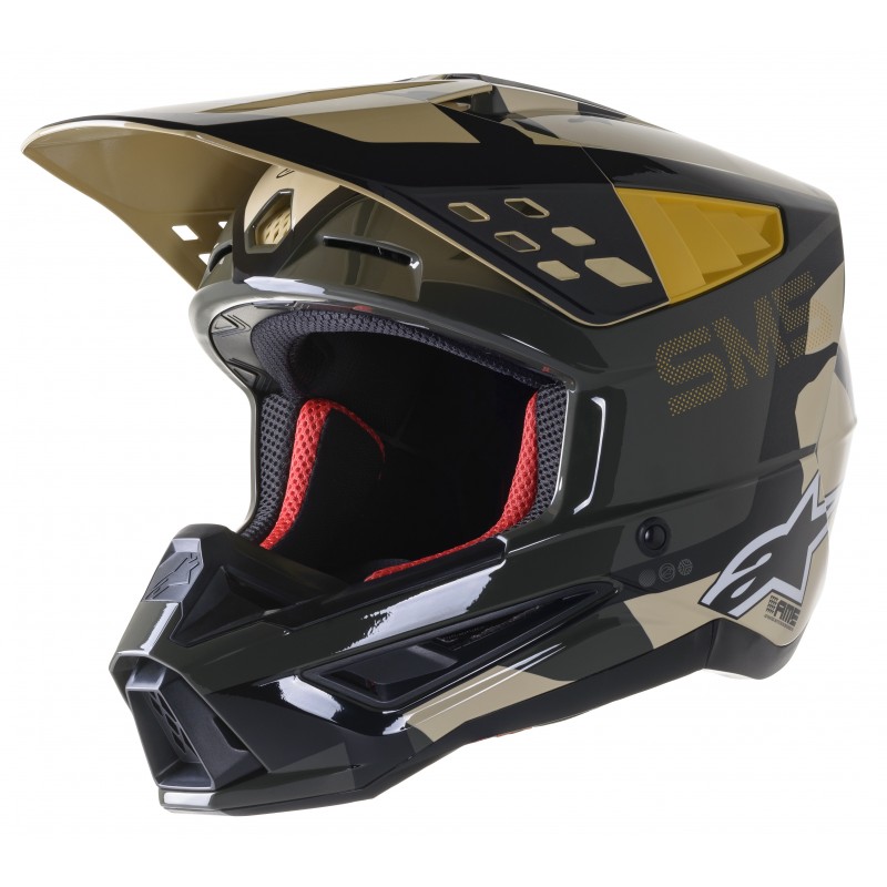 KASK ALPINESTARS S-M5 ROVER SAND TANGERINE CAMO GLOSSY