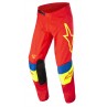 SPODNIE ALPINESTARS TECHSTAR QUADRO BRIGHT RED/FLUO YELLOW/BLUE