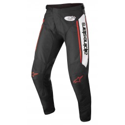 SPODNIE ALPINESTARS RACER FLAGSHIP BLACK/WHITE/FLUO RED