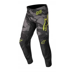 SPODNIE ALPINESTARS RACER TACTICAL JUNIOR BLACK/GREY CAMO/FLUO YELLOW