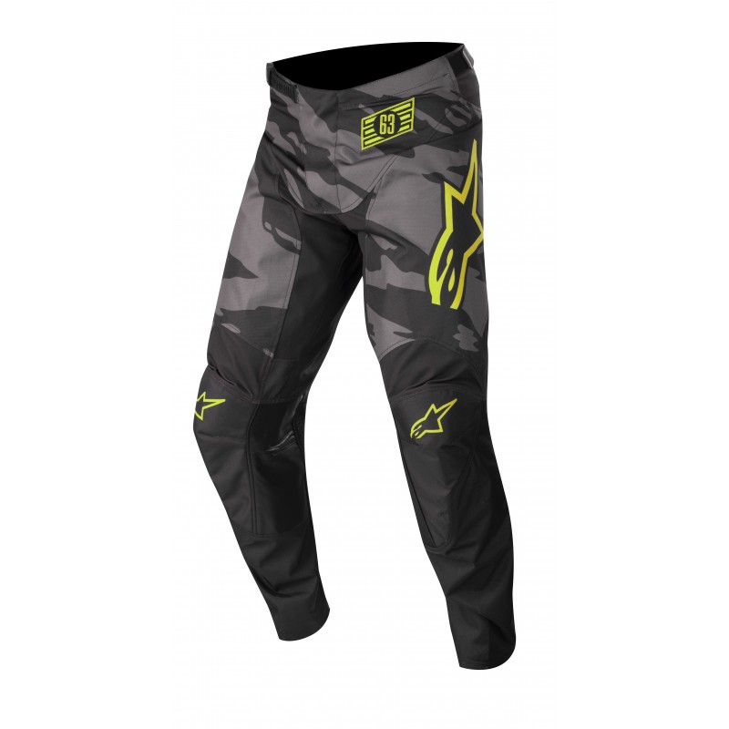 SPODNIE ALPINESTARS RACER TACTICAL JUNIOR BLACK/GREY CAMO/FLUO YELLOW