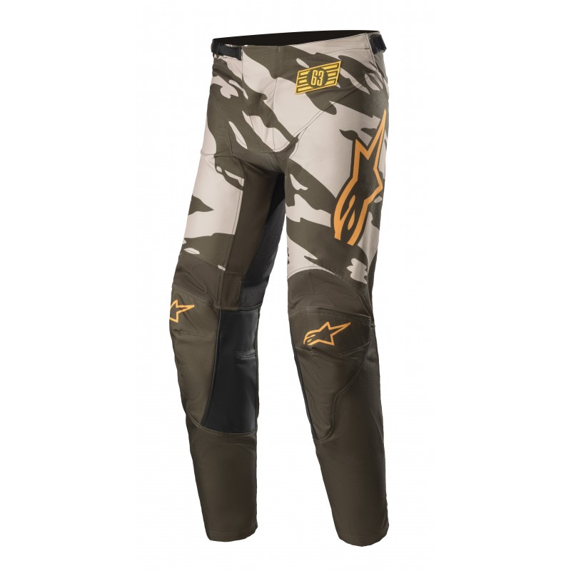 SPODNIE ALPINESTARS RACER TACTICAL JUNIOR MILITARY SAND CAMO TANGERINE