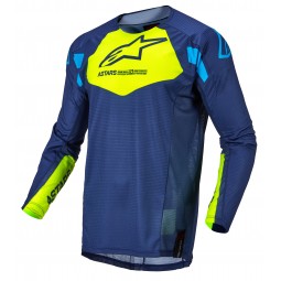 BLUZA ALPINESTARS TECHSTAR FACTORY DARK BLUE/FLUO YELLOW/BLUE NEO