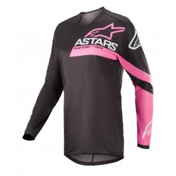 BLUZA ALPINESTARS FLUID CHASER LADY BLACK/FLUO PINK
