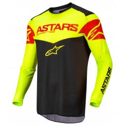 BLUZA ALPINESTARS FLUID TRIPPLE BLACK/FLUO/FLUO YELLOW/RED