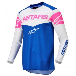 BLUZA ALPINESTARS FLUID TRIPPLE BLUE/WHITE/FLUO PINK