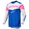 BLUZA ALPINESTARS FLUID TRIPPLE BLUE/WHITE/FLUO PINK