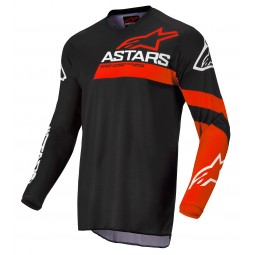 BLUZA ALPINESTARS RACER CHASER JUNIOR BLACK/BRIGHT RED