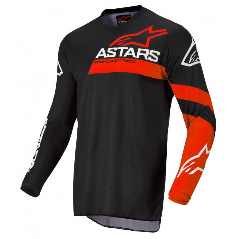 BLUZA ALPINESTARS RACER CHASER JUNIOR BLACK/BRIGHT RED