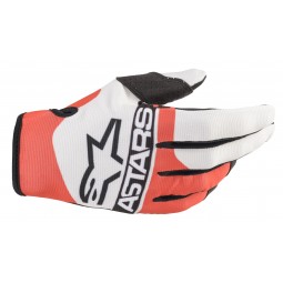 RĘKAWICE ALPINESTARS RADAR OFF WHITE/FLUO RED/BLUE