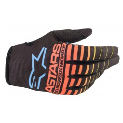 RĘKAWICE ALPINESTARS RADAR JUNIOR BLACK/FLUO YELLOW/CORAL