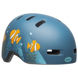 Kask dziecięcy BELL LIL RIPPER clown fish matte gray blue (NEW)