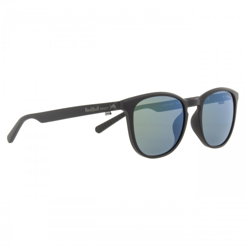 OKULARY RBS RED BULL STEADY BLACK - SZKŁA SMOKE WITH GREEN MIRROR POL