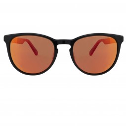 OKULARY RBS RED BULL STEADY BLACK - SZKŁA BROWN WITH RED MIRROR POL