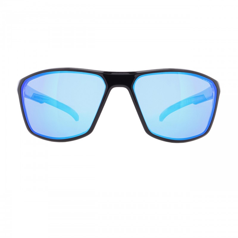 OKULARY RBS RED BULL RAZE BLACK - SZKŁA SMOKE WITH BLUE MIRROR POL