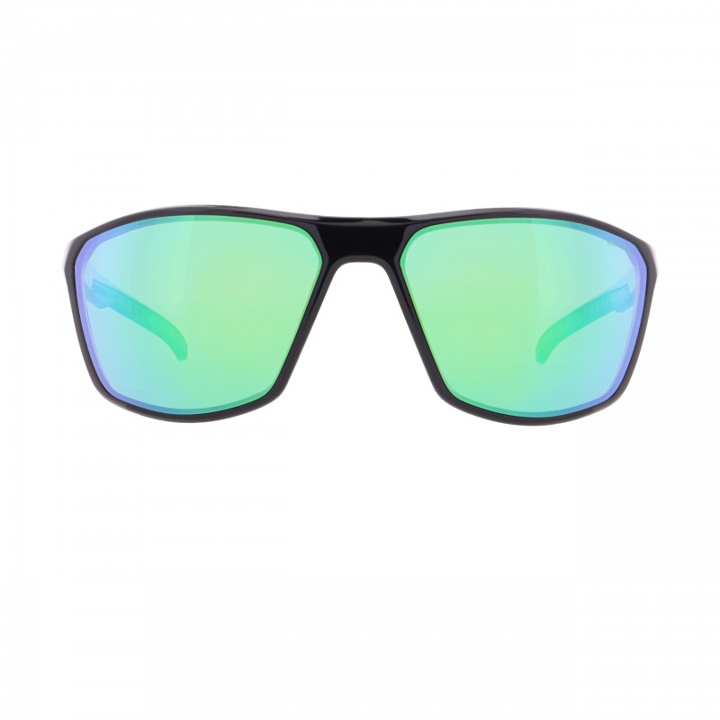 OKULARY RBS RED BULL RAZE DARK GREY - SZKŁA GREEN WITH GREEN REVO POL