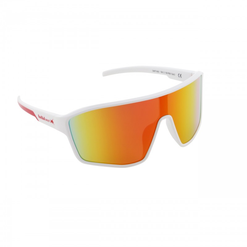 OKULARY RBS RED BULL DAFT WHITE - SZKŁA BROWN WITH RED MIRROR POL