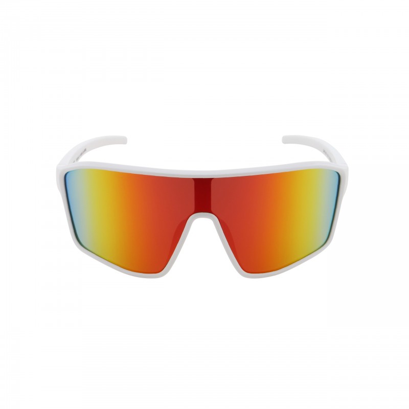 OKULARY RBS RED BULL DAFT WHITE - SZKŁA BROWN WITH RED MIRROR POL