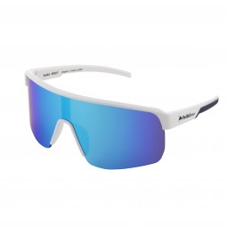 OKULARY RBS RED BULL DAKOTA WHITE - SZKŁA SMOKE WITH BLUE MIRROR