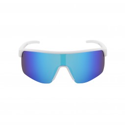 OKULARY RBS RED BULL DAKOTA WHITE - SZKŁA SMOKE WITH BLUE MIRROR