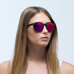 OKULARY RBS RED BULL LACE BLACK - SZKŁA SMOKE WITH RED MIRROR POL