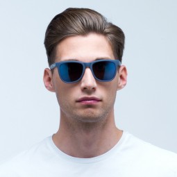 OKULARY RBS RED BULL LAKE DARK BLUE - SZKŁA SMOKE WITH BLUE MIRROR POL