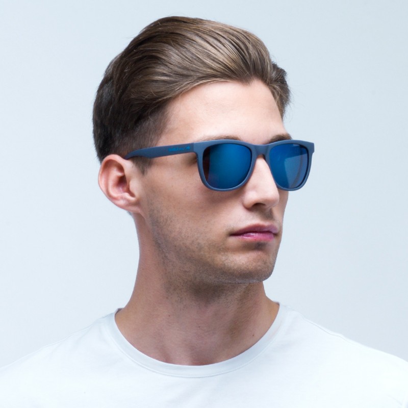 OKULARY RBS RED BULL LAKE DARK BLUE - SZKŁA SMOKE WITH BLUE MIRROR POL