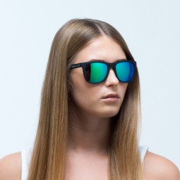OKULARY RBS RED BULL LAKE BLACK - SZKŁA SMOKE WITH GREEN MIRROR POL