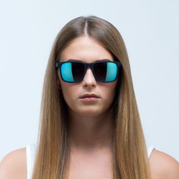 OKULARY RBS RED BULL LEAP BLACK - SZKŁA SMOKE WITH ICE BLUE MIRROR POL