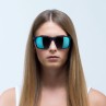 OKULARY RBS RED BULL LEAP BLACK - SZKŁA SMOKE WITH ICE BLUE MIRROR POL