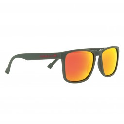 OKULARY RBS RED BULL LEAP OLIVE GREEN - SZKŁA BROWN WITH RED MIRROR POL