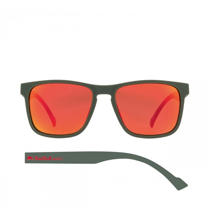 OKULARY RBS RED BULL LEAP OLIVE GREEN - SZKŁA BROWN WITH RED MIRROR POL
